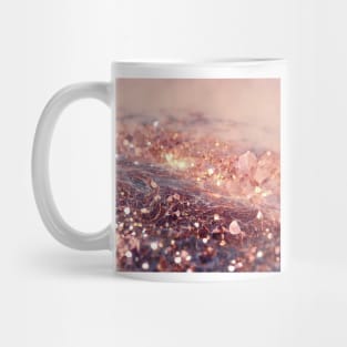 Intense sparkling rose gold marble II Mug